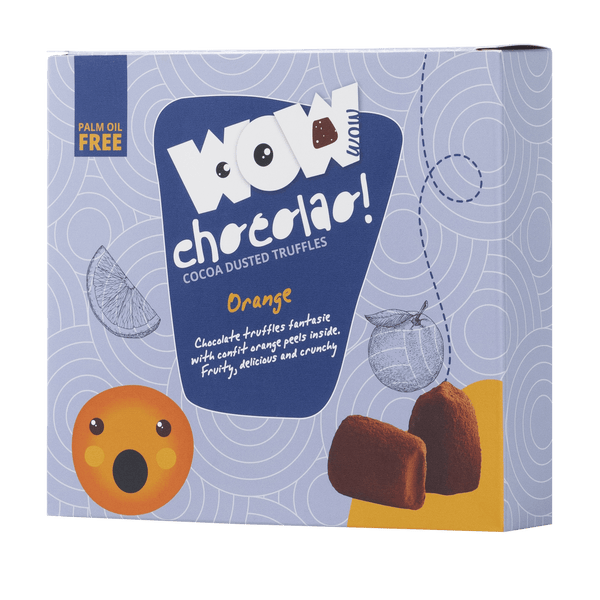 Kandisoitu appelsiininkuori suklaa tryffelit XL-laatikko 250g | Sitrussuklaa