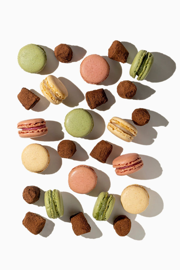 Pariisilainen macaron-suklaa tryffelit - irtotavarana