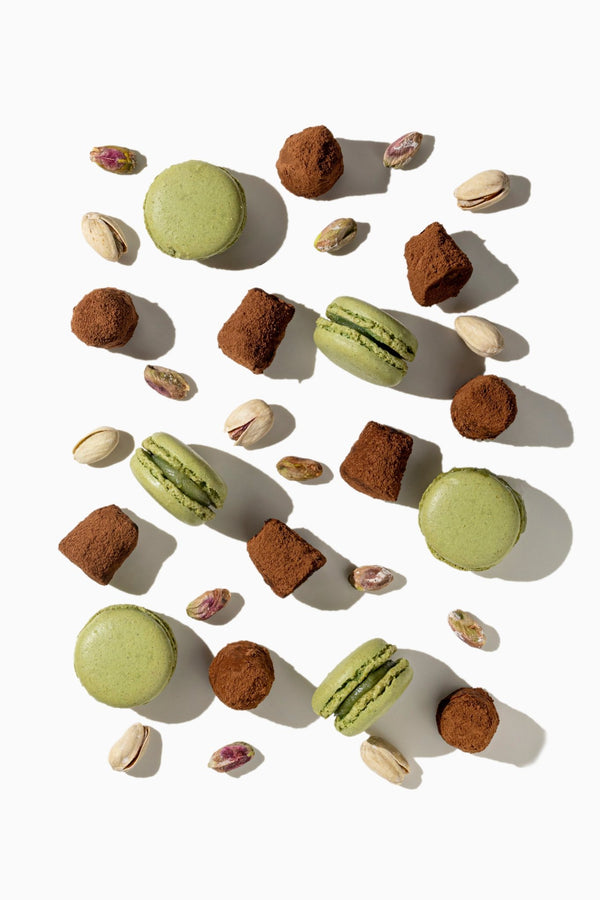 Pistaasi-macaron-suklaatryffelit - irtotavarana