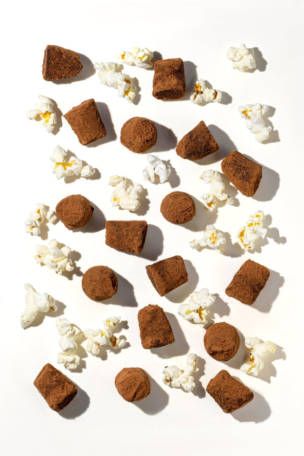 Popcorn-suklaa tryffelit - irtotavarana