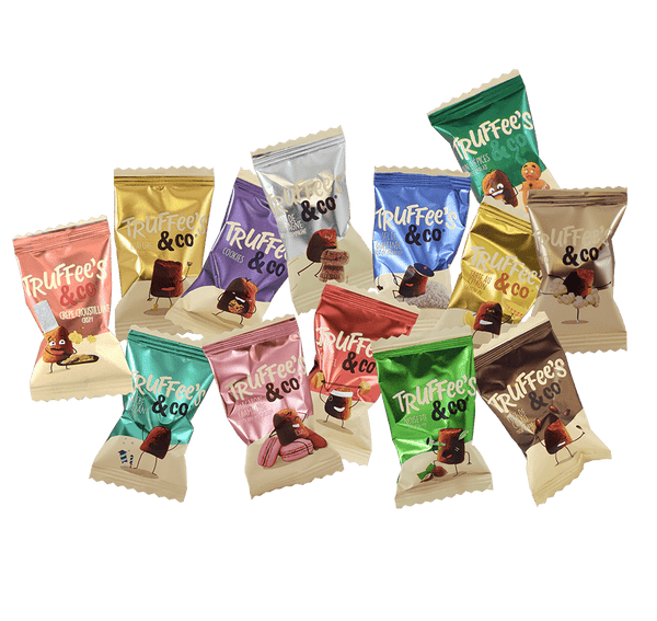 Truffee's & Co suklaa tryffelit - Yksittäin kääritty - Sekoitettuja makuja