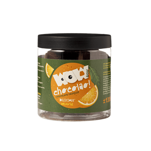 Candied Orange Peel Chocolate Truffles Gift Jar 130g | Citrus Chocolate - WOW Chocolao!