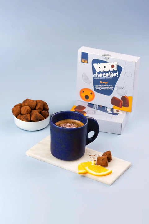 Candied Orange Peel Chocolate Truffles XL Box 250g | Citrus Chocolate - WOW Chocolao!