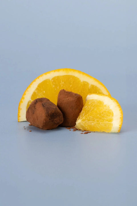 Candied Orange Peel Chocolate Truffles XL Box 250g | Citrus Chocolate - WOW Chocolao!