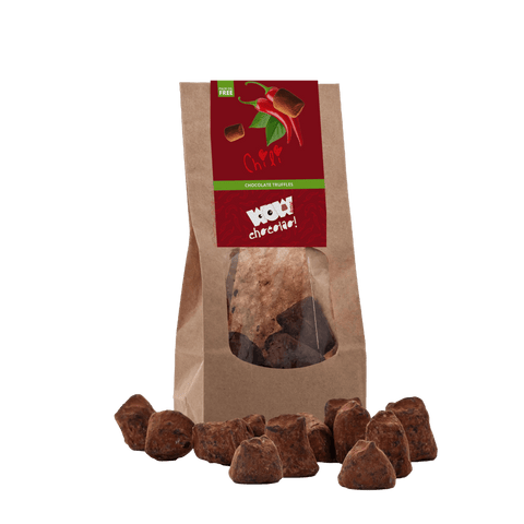 Chili Chocolate Truffles - Biodegradable bag 130g - WOW Chocolao!