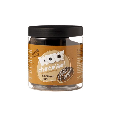 Cinnamon Roll Chocolate Truffles Gift Jar 130g | Bakery Style Chocolate - WOW Chocolao!