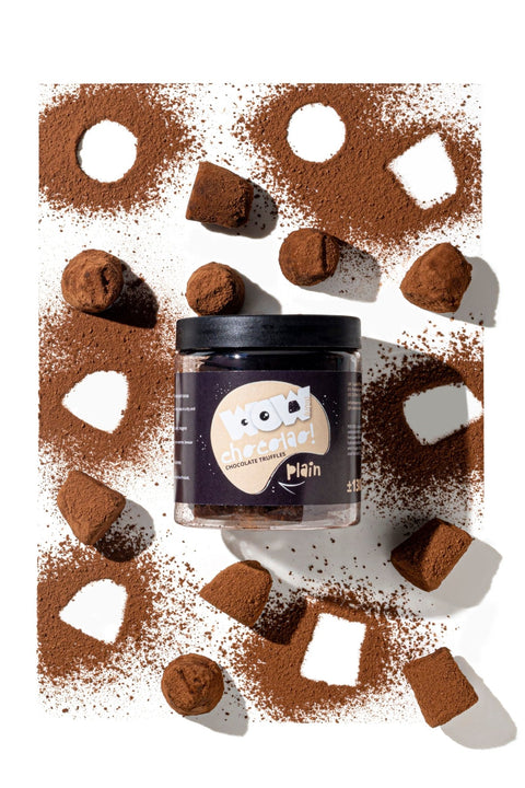 Classic Chocolate Truffles Gift Jar 130g | Luxury French Chocolate - WOW Chocolao!