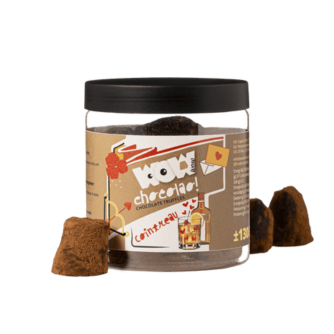 Cointreau Chocolate Truffles - Valentine Gifting jar 130g - WOW Chocolao!