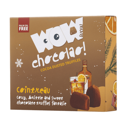 Cointreau Christmas Truffles XL Box 250g | Orange Liqueur Chocolate - WOW Chocolao!