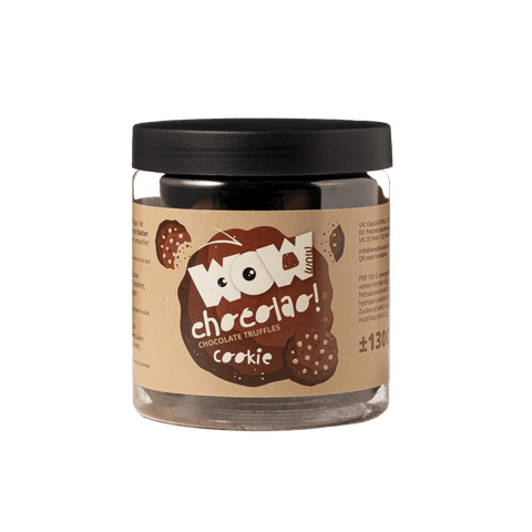 Cookie Crumble Chocolate Truffles Gift Jar 130g | Crunchy Cookie Chocolate - WOW Chocolao!