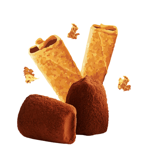Crispy Crepe Dentelle Chocolate Truffles - bulk - WOW Chocolao!
