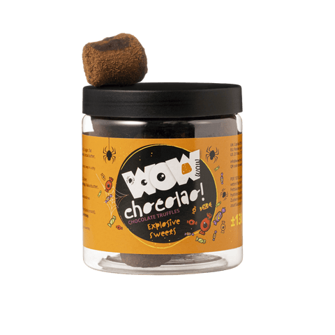 Exploding Sweets Halloween Truffles Gift Jar 130g | Exploding Chocolate - WOW Chocolao!