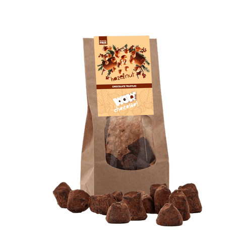 Hazelnut Chocolate Truffles - Christmas edition - Biodegradable bag 130g - WOW Chocolao!