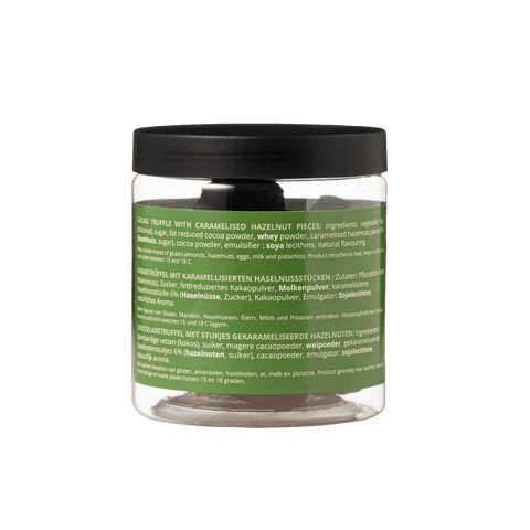 Hazelnut Chocolate Truffles Gift Jar 130g | Roasted Nut Chocolate - WOW Chocolao!