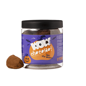 Jack The Lantern Kurpitsapiirakkaruffelit lahjapurkissa 130g | Halloween-suklaa