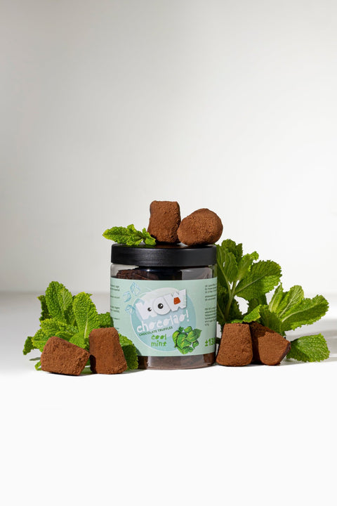 Mint Chocolate Truffles Gift Jar 130g | Refreshing Mint Chocolate - WOW Chocolao!