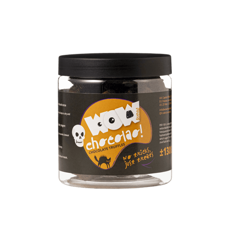 No Tricks Just Treats Truffles Gift Jar 130g | Halloween Chocolate - WOW Chocolao!
