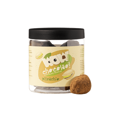 Pistachio Chocolate Truffles - 130g Gifting Jar - WOW Chocolao!