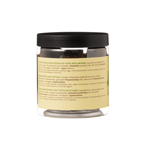 Pistachio Eid Chocolate Truffles Gift Jar 130g | Festive Luxury Chocolate - WOW Chocolao!