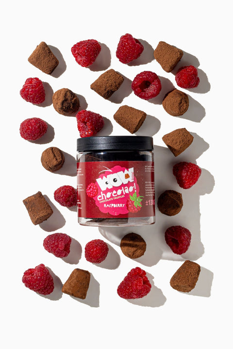 Raspberry Chocolate Truffles - Gifting jar 130g - WOW Chocolao!