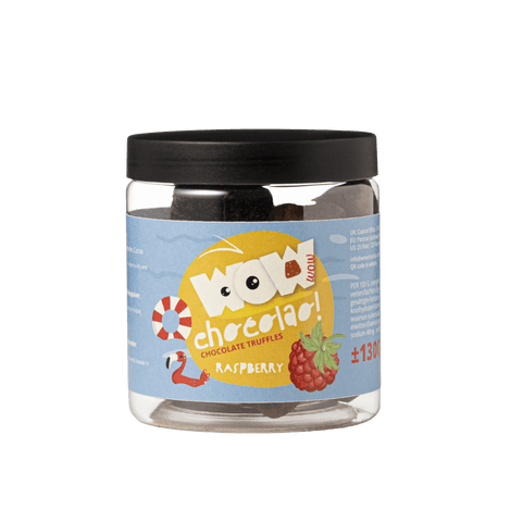 Raspberry Summer Truffles Gift Jar 130g | Fruity Summer Chocolate - WOW Chocolao!