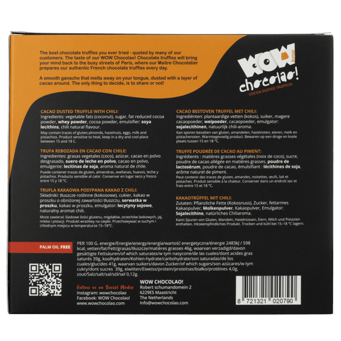 Red Ghost Chili Halloween XL Box 250g | Spicy Halloween Chocolate - WOW Chocolao!