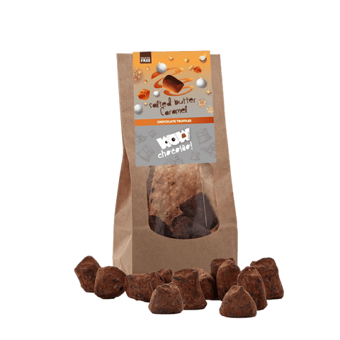 Salted Caramel Chocolate Truffles - Christmas Edition - Biodegradable bags 130g - WOW Chocolao!