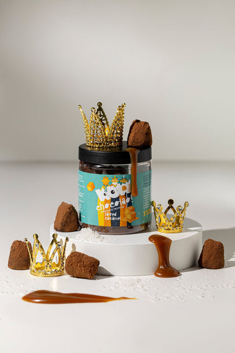 Salted Caramel - Three Kings Edition - jar 130g Gifting - WOW Chocolao!