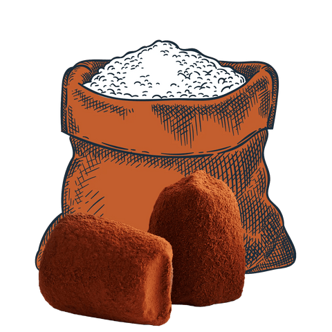 Sea Salt chocolate truffle - bulk - WOW Chocolao!