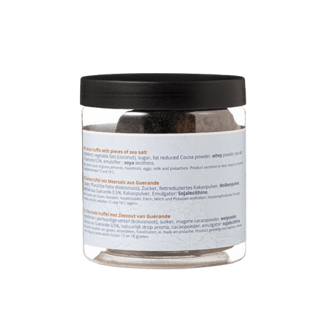 Sea Salt Summer Truffles Gift Jar 130g | Refreshing Chocolate - WOW Chocolao!