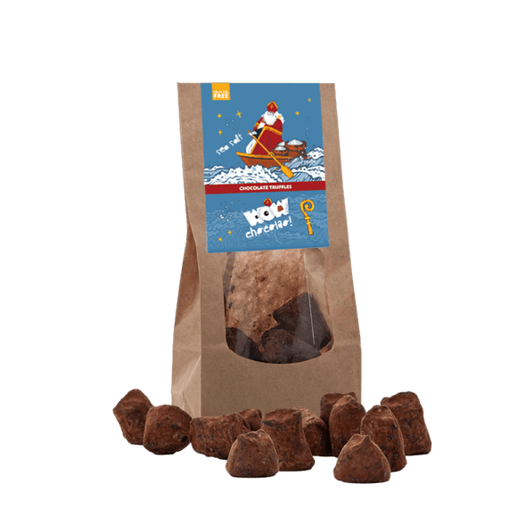 Sea Salt Truffles - Sinterklaas Edition - Biodegradable bag 130g - WOW Chocolao!
