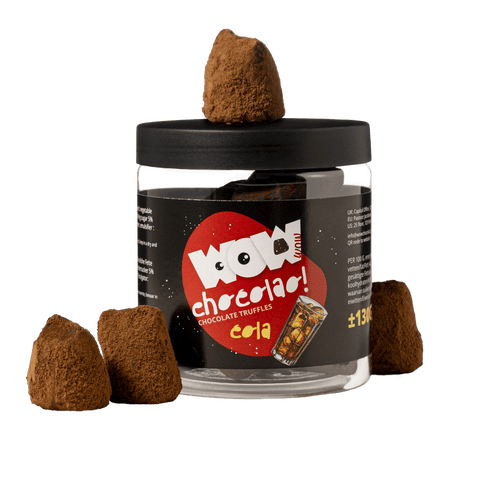 Sparkling Cola Chocolate Truffles Gift Jar 130g | Fizzy Cola Chocolate - WOW Chocolao!