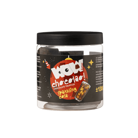 Sparkling cola chocolate truffles - New year Edition - Gifting jar 130g - WOW Chocolao!