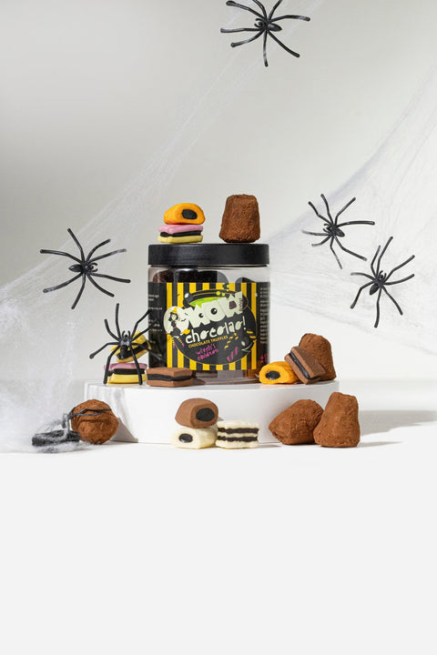 Witch Cauldron Chocolate Truffles Gift Jar 130g | Halloween Chocolate - WOW Chocolao!