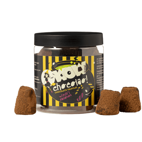 Witch Cauldron Chocolate Truffles Gift Jar 130g | Halloween Chocolate - WOW Chocolao!